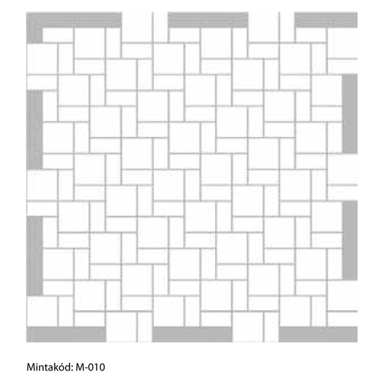 Leier Piazza térkő lerakási minta